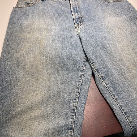3/$25 Levi's 550 Classic Relaxed Tapered Fit Women's Jeans 14 Long Distressed - Picture 4 of 11